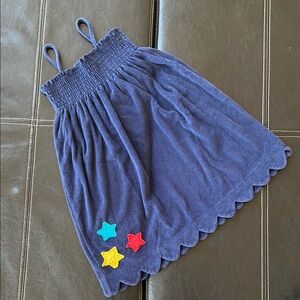 Hanna Andersson Terry Sleeveless Dress with Star Accents